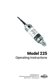 Thumbnail of document Manual - 225 Ultra High Purity Pressure Transducer